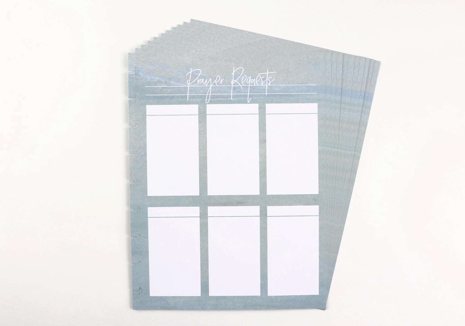 Prayer Requests Extension Pack, 80 Boxes, Faith Journal, 11 Printed Pages, Classic Happy Planner Size, Prayer Journal, Disc, War Binder