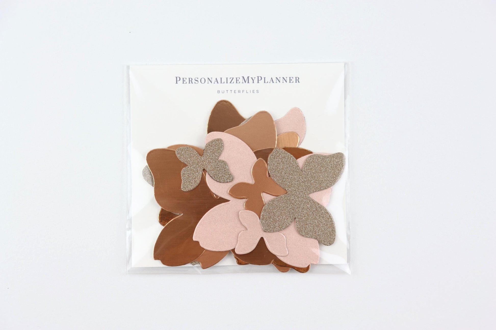 15 Butterfly Die Cuts, Acid Free, Junk Journal Picture Frames, Copper, Rose Gold, Memory Keeping, Scrapbooking, Faith Journal, War Binder