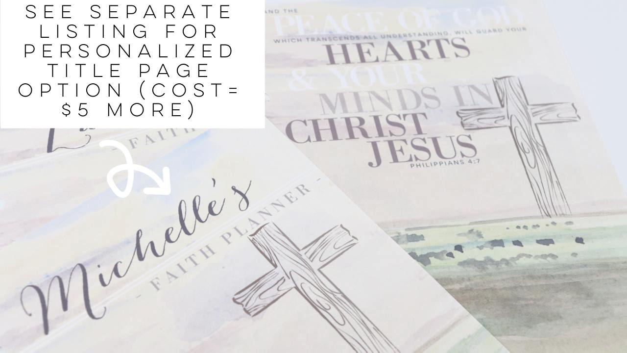 2026 Faith Planner, Rose Gold, Copper, Gold, or Frosted Discs, Deluxe, Bible Study, Christian Planner, War Binder, Faith Journal