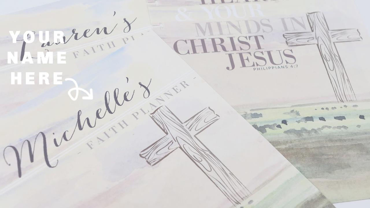 Personalized 2026 Faith Planner, Copper, Gold, Frosted, or Rose Gold Discs, Deluxe, Bible Study, Christian, War Binder, Faith Journal