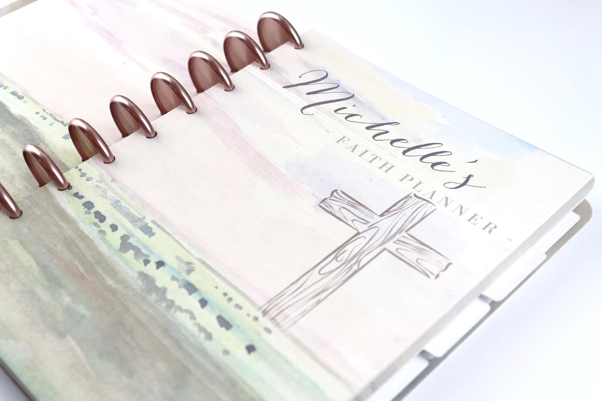 Personalized 2026 Faith Planner, Copper, Gold, Frosted, or Rose Gold Discs, Deluxe, Bible Study, Christian, War Binder, Faith Journal