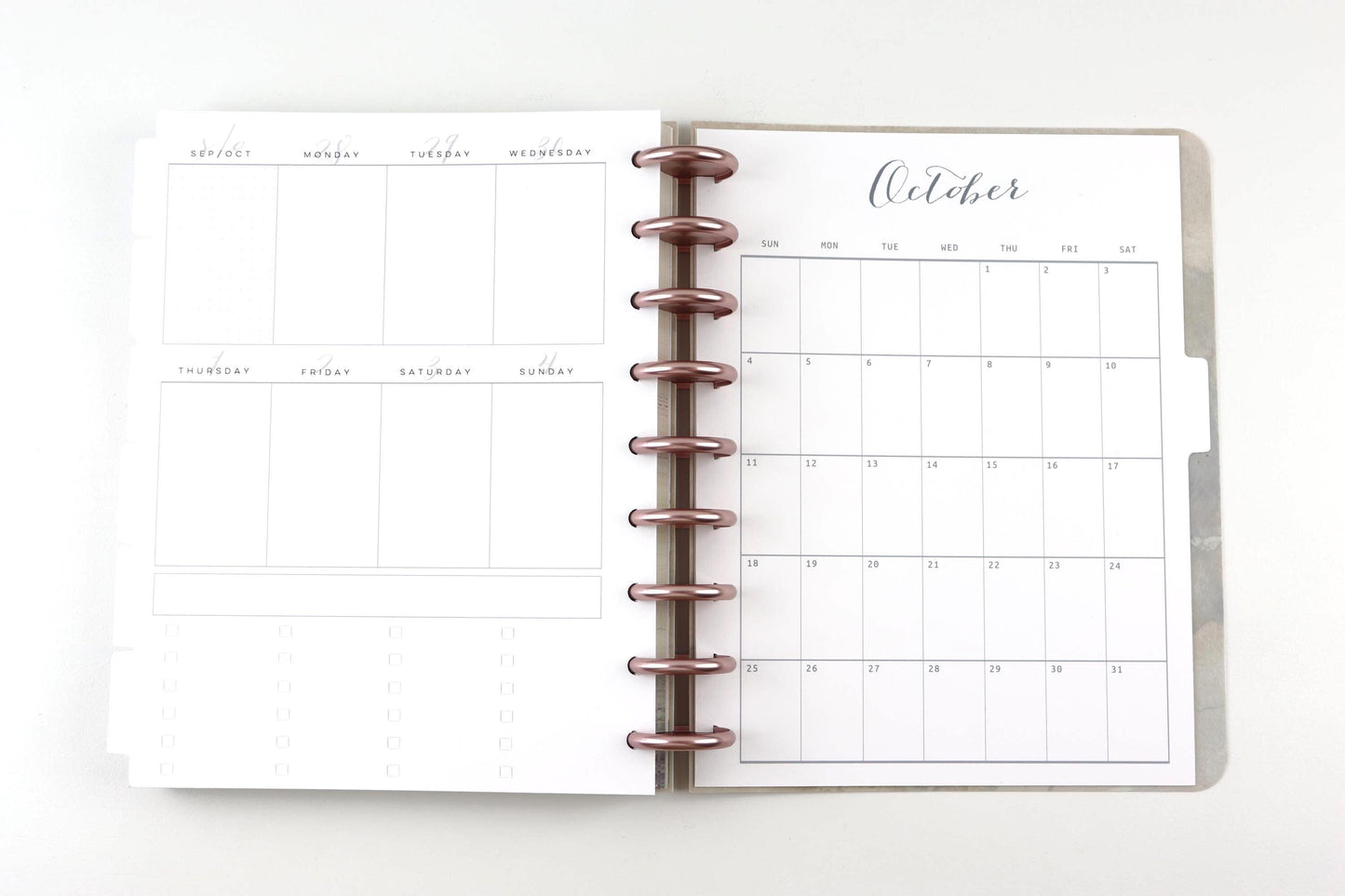 2026 Weekly Calendar, Classic Happy Planner, Faith Planner, Vertical, Monday Start, Checkboxes, 33 Printed Pages, Pre-punched, Disc