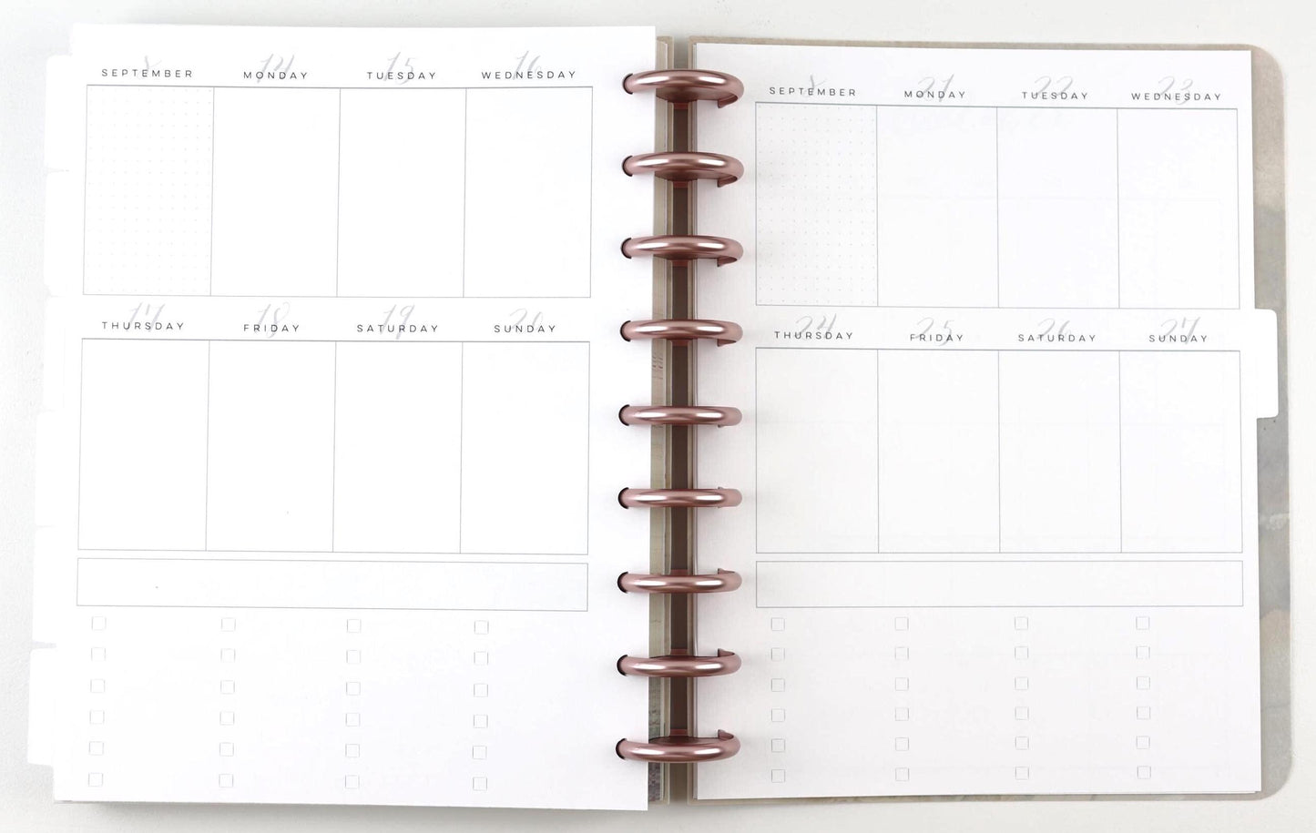 2026 Weekly Calendar, Classic Happy Planner, Faith Planner, Vertical, Monday Start, Checkboxes, 33 Printed Pages, Pre-punched, Disc