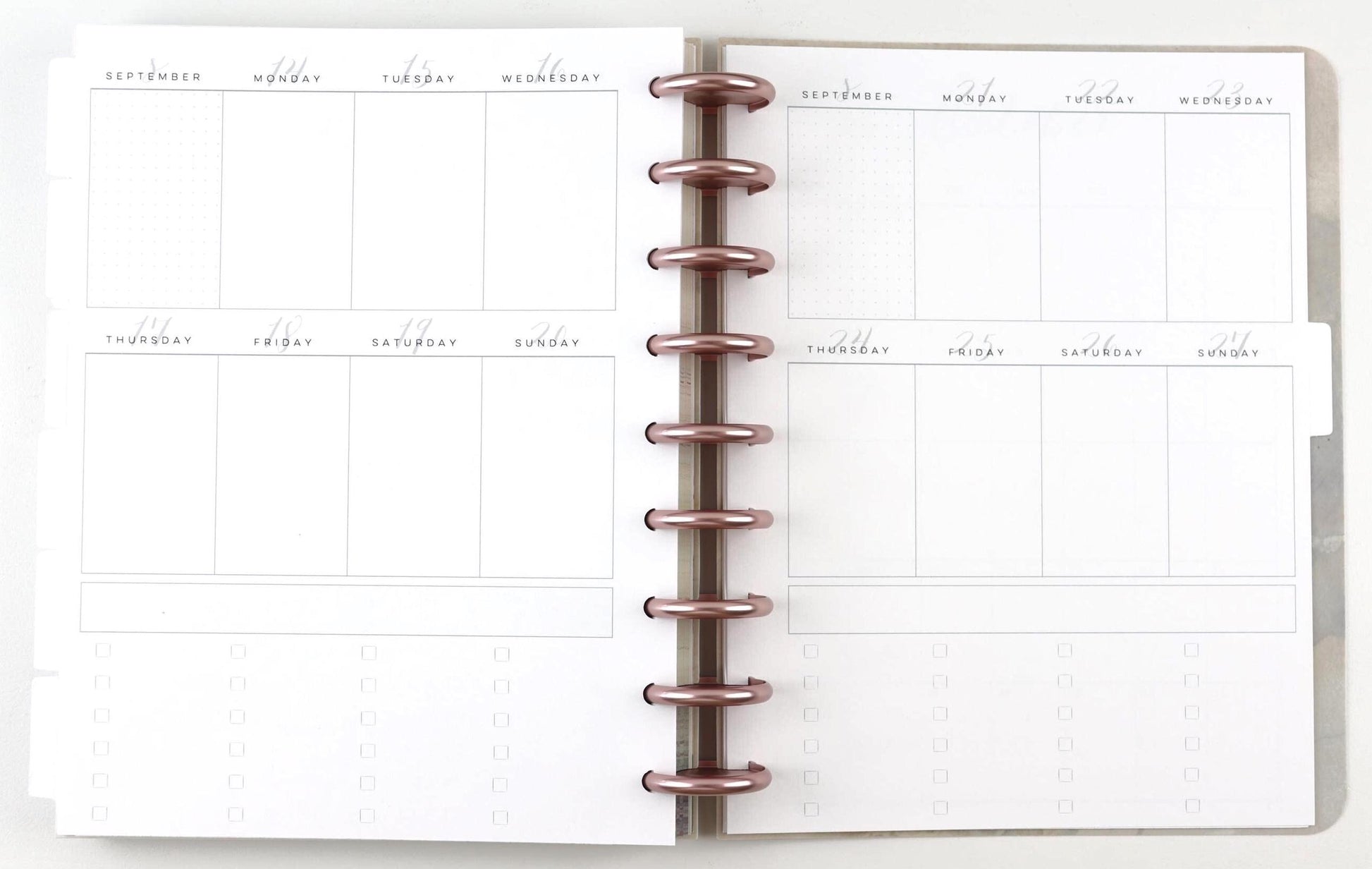 2026 Weekly Calendar, Classic Happy Planner, Faith Planner, Vertical, Monday Start, Checkboxes, 33 Printed Pages, Pre-punched, Disc