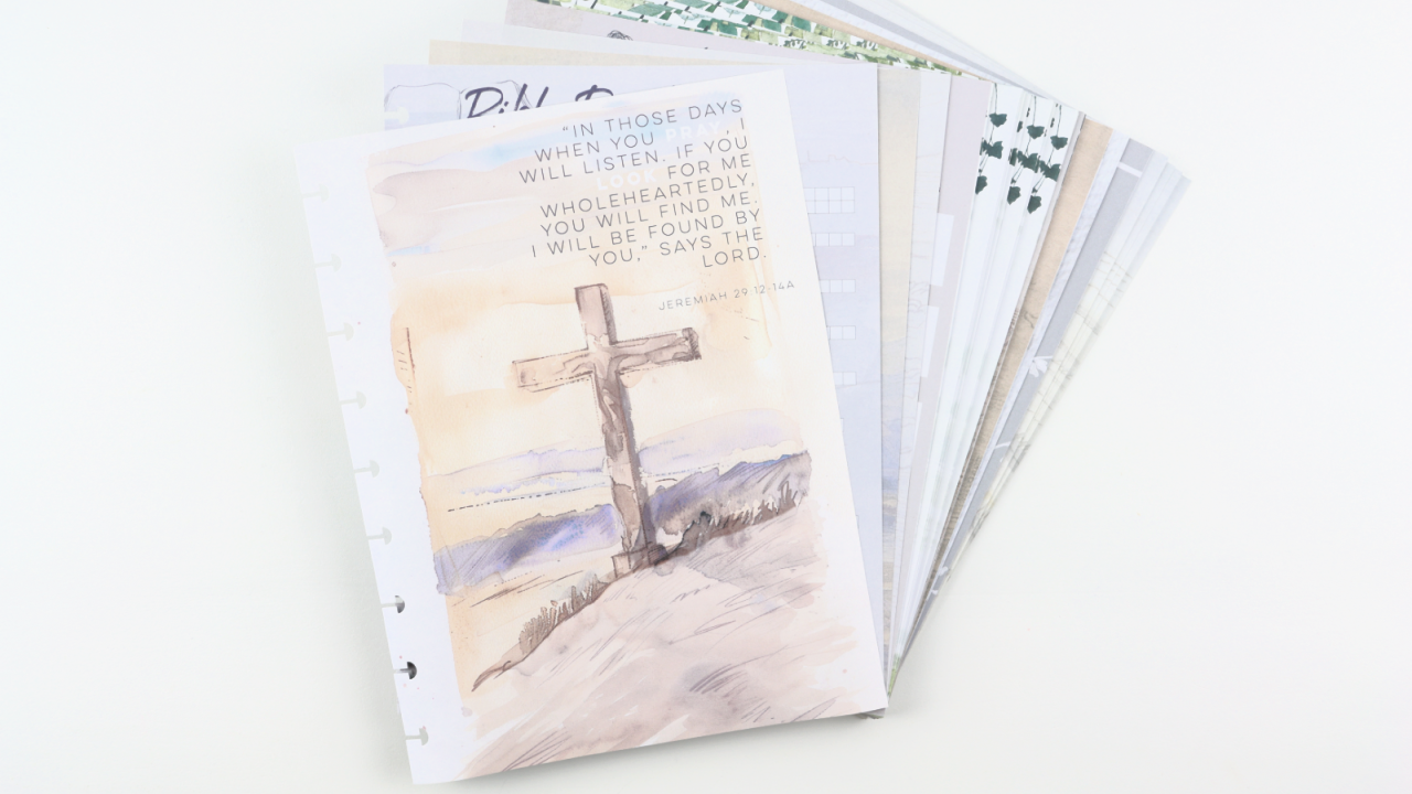 Faith Journal, 99 Printed Pages, Classic Happy Planner, Bible Study, Prayer Journal, Planner inserts, Pre-punched, Disc, War Binder Sheets