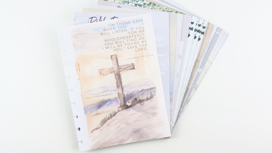 Faith Journal, 99 Printed Pages, Classic Happy Planner, Bible Study, Prayer Journal, Planner inserts, Pre-punched, Disc, War Binder Sheets