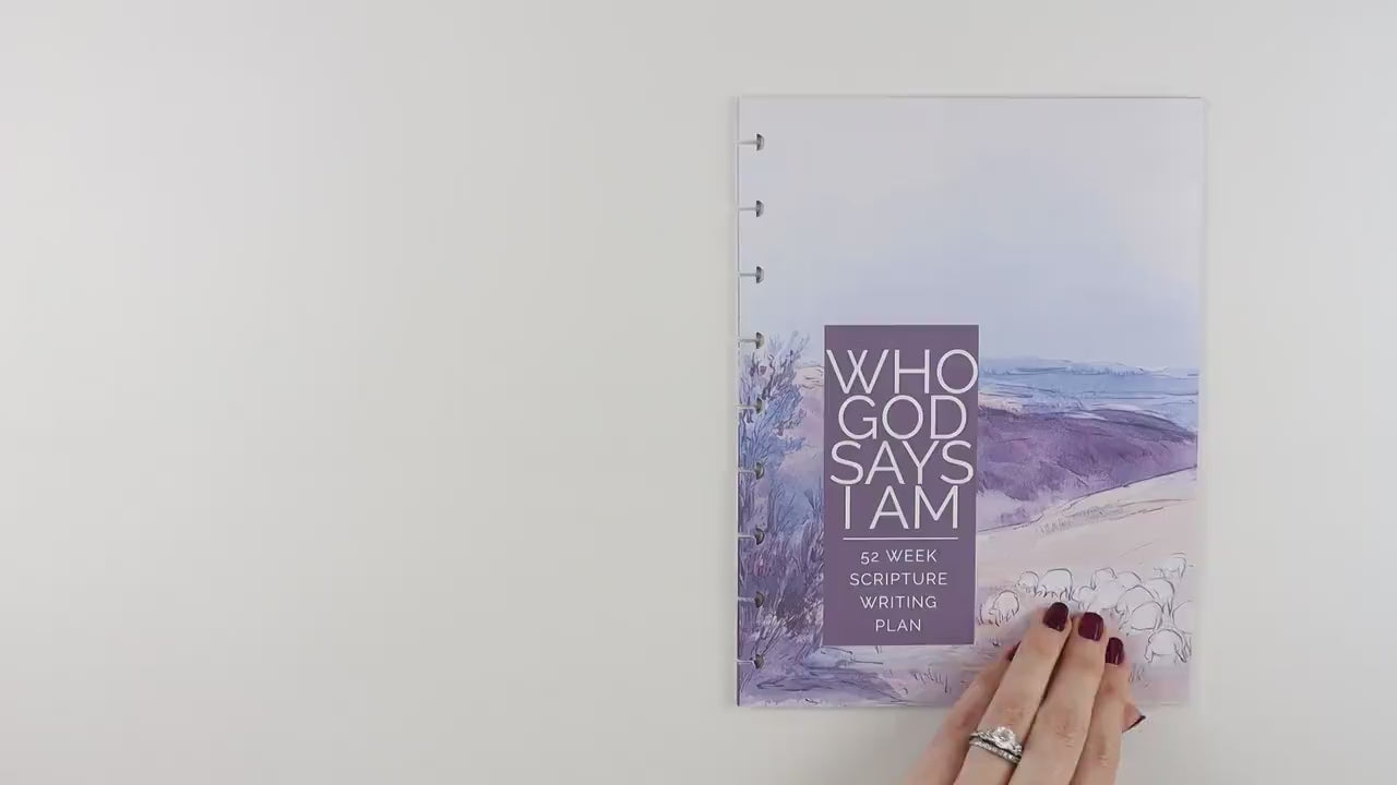 2025 Scripture Writing Who God Says I Am Extension Pack, Faith Journal, 14 Printed Pages, Classic Happy Planner, Bible Study, War Binder