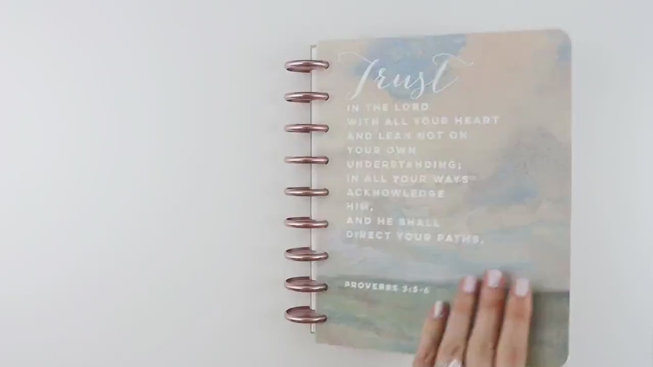 2026 Faith Planner, Rose Gold, Copper, Gold, or Frosted Discs, Deluxe, Bible Study, Christian Planner, War Binder, Faith Journal