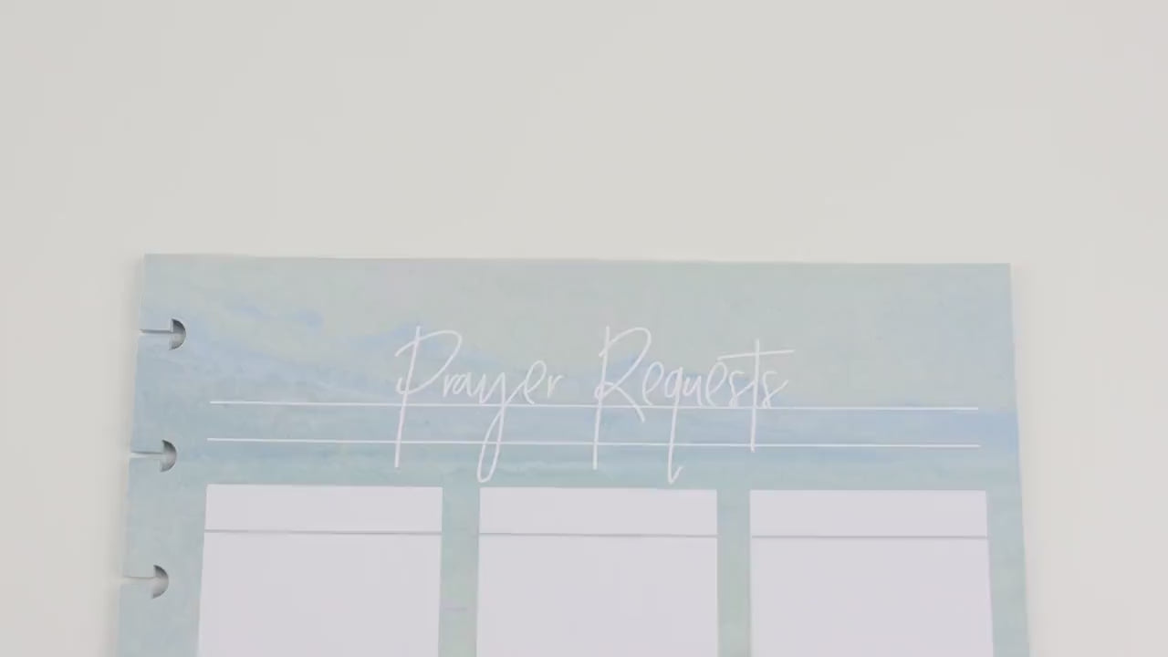 Prayer Requests Extension Pack, 80 Boxes, Faith Journal, 11 Printed Pages, Classic Happy Planner Size, Prayer Journal, Disc, War Binder