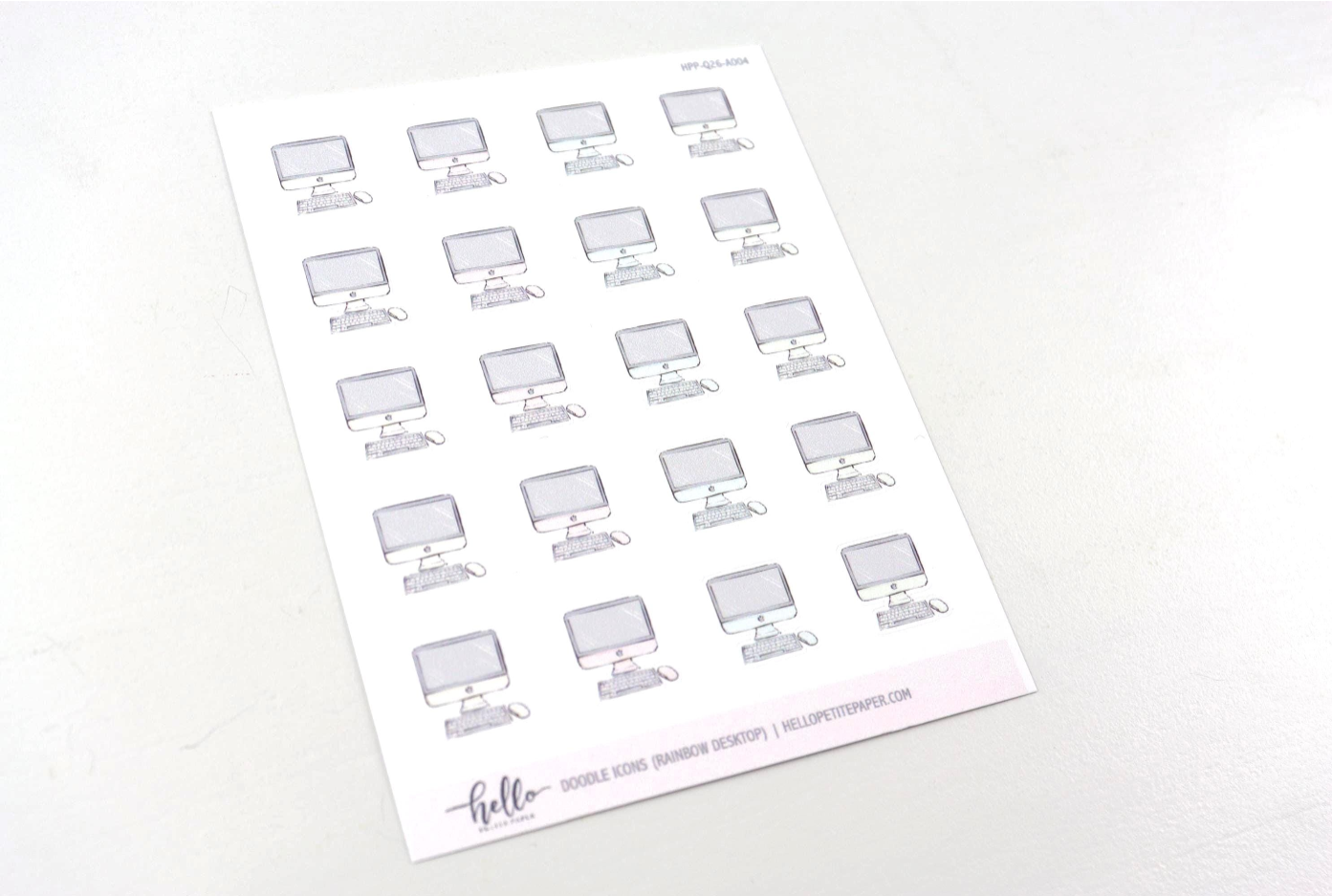 Desktop Doodle Icon Functional Stickers | LOW INVENTORY | hand-drawn planner stickers by Hello Petite Paper