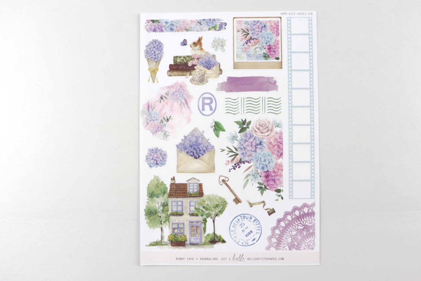 Bunny Cafe - Journaling Sticker Kit | LOW INVENTORY | planner stickers by Hello Petite Paper