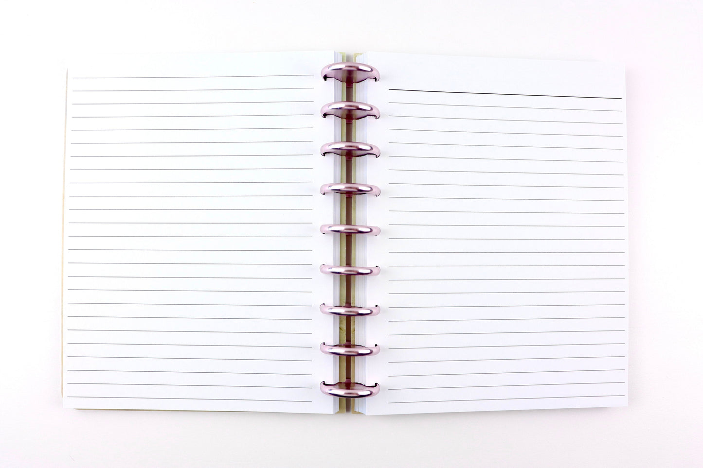 Faith Journal, Deluxe Notebook, Bible Study Gift, Rose Gold Discs, Printed Lined, Notes Pages, Prayer Journal, Book Reading, Happy Planner