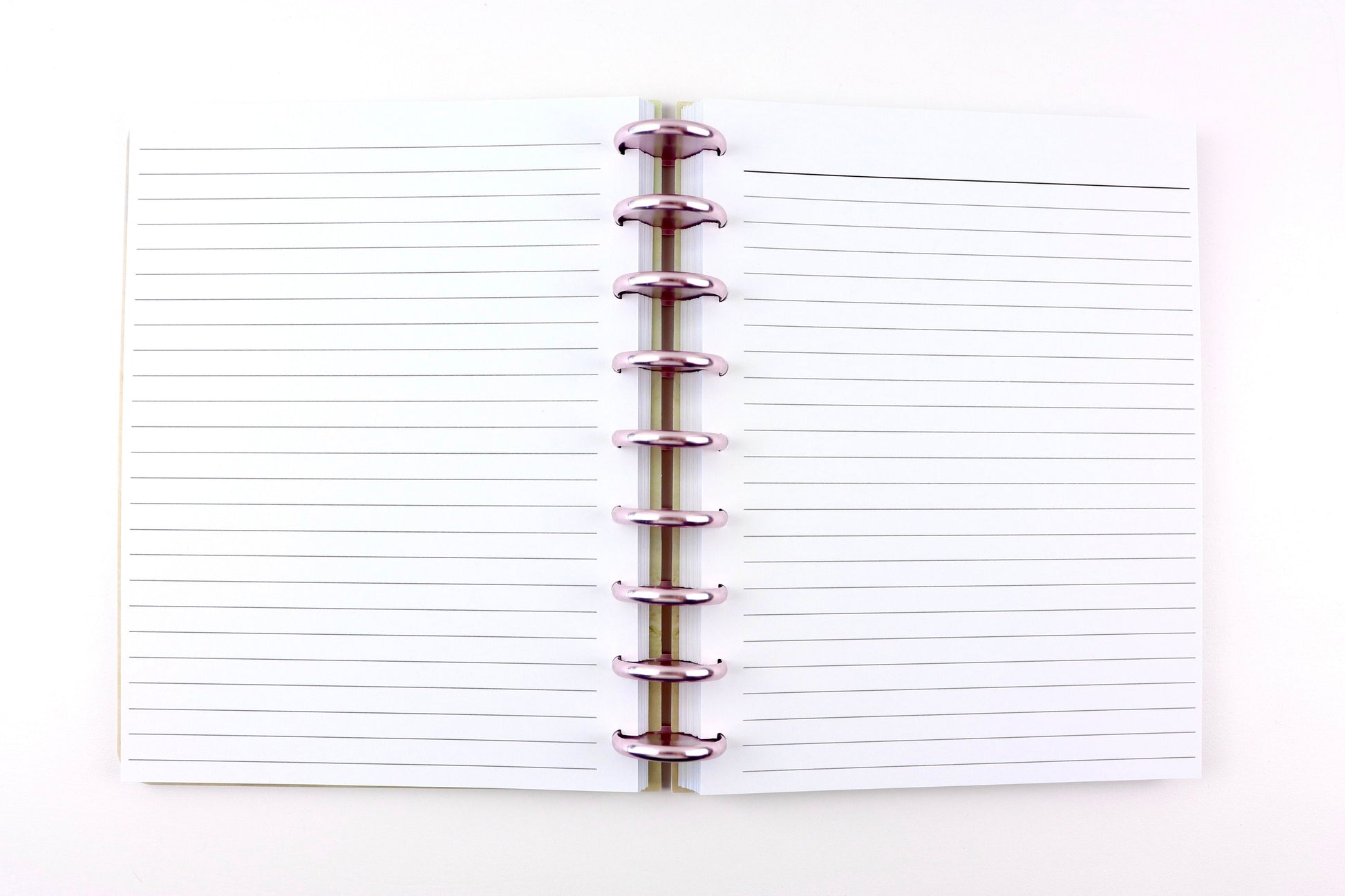 Faith Journal, Deluxe Notebook, Bible Study Gift, Rose Gold Discs, Printed Lined, Notes Pages, Prayer Journal, Book Reading, Happy Planner