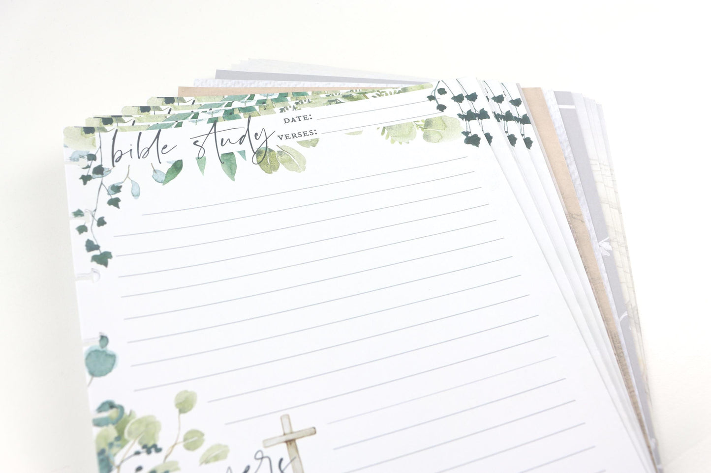 Faith Journal, 99 Printed Pages, Classic Happy Planner, Bible Study, Prayer Journal, Planner inserts, Pre-punched, Disc, War Binder Sheets