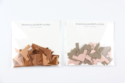 80 Photo Corner Die Cuts, Acid Free, Junk Journal Picture Frames, Copper, Rose Gold, Memory Keeping, Scrapbooking, Faith Journal, War Binder