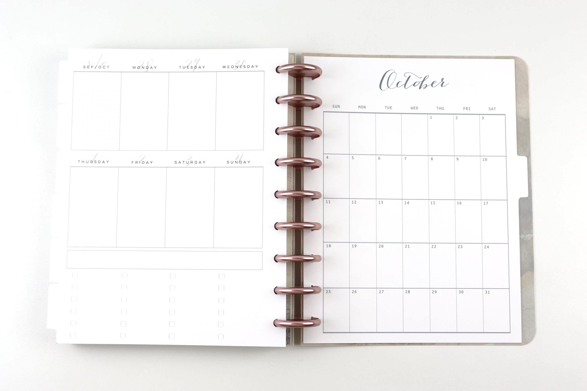 2026 Weekly Calendar, Classic Happy Planner, Faith Planner, Vertical, Monday Start, Checkboxes, 33 Printed Pages, Pre-punched, Disc
