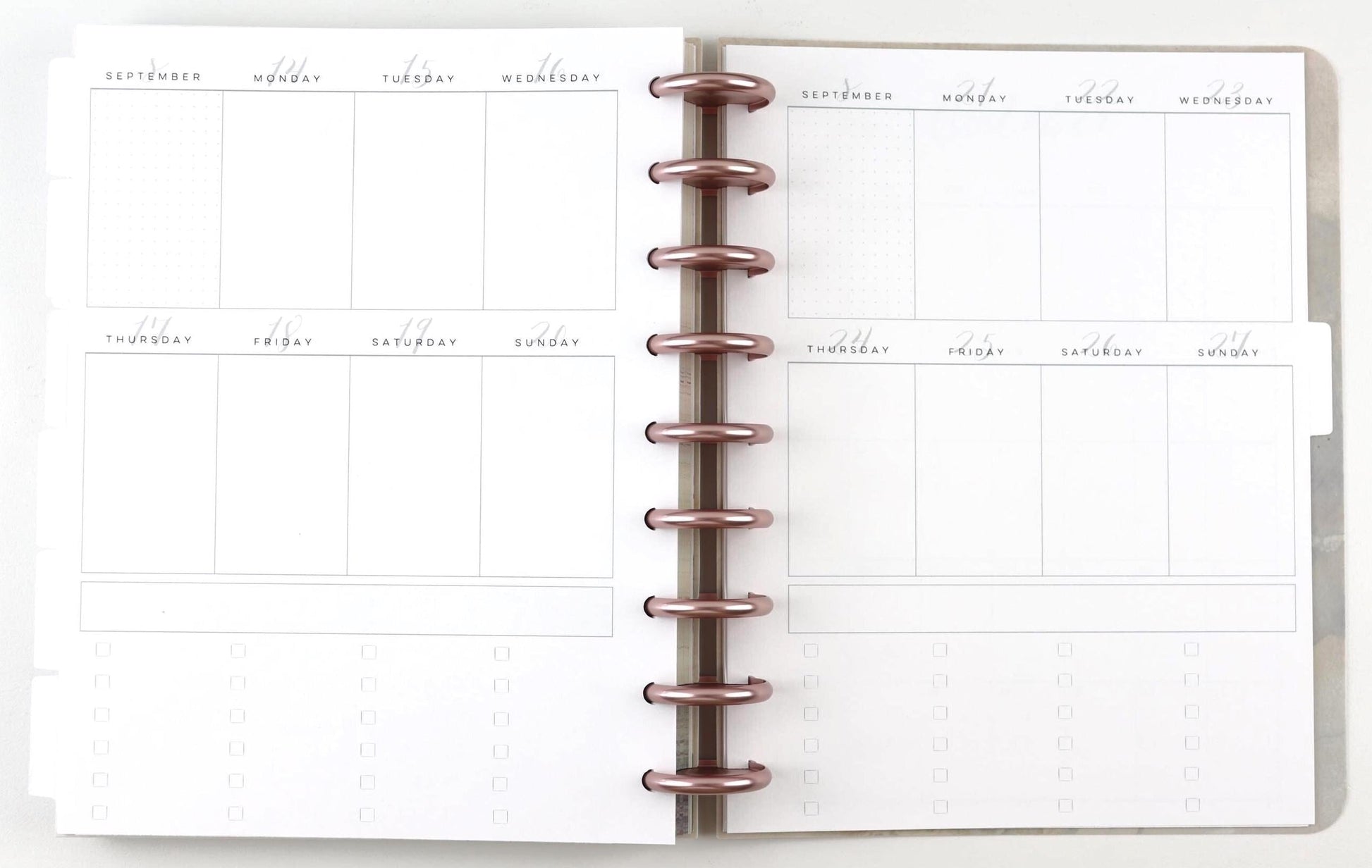 2026 Weekly Calendar, Classic Happy Planner, Faith Planner, Vertical, Monday Start, Checkboxes, 33 Printed Pages, Pre-punched, Disc