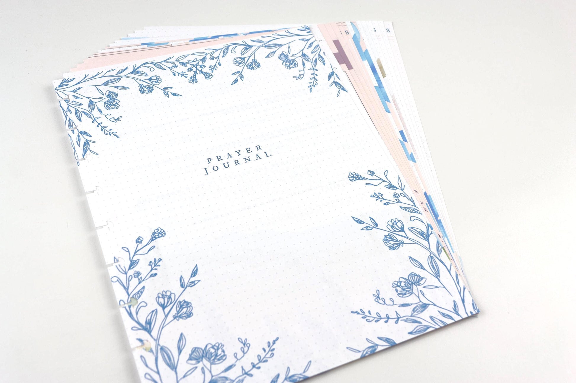 Prayer Journal Extension Pack, 15 Printed Pages, Classic Happy Planner, Prayer Requests, Bible Verses, Faith, Pre-punched, Disc, War Binder