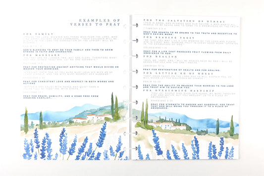 Prayer Journal Extension Pack, 15 Printed Pages, Classic Happy Planner, Prayer Requests, Bible Verses, Faith, Pre-punched, Disc, War Binder