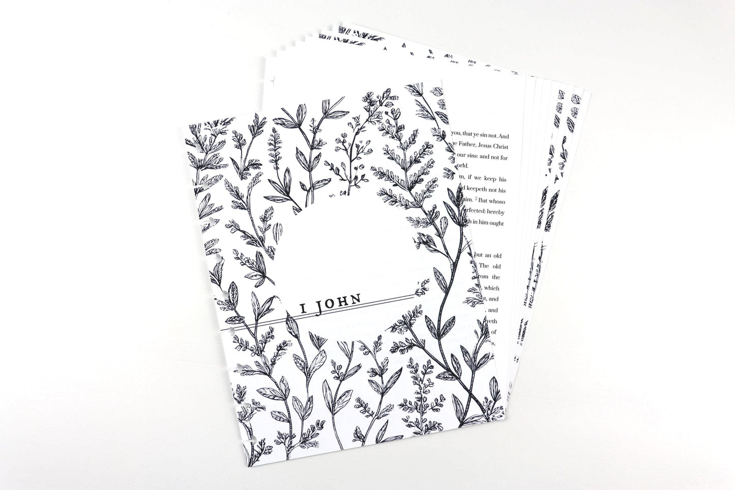 1 John, 2 John, & 3 John Note Taking Extension Pack, KJV, Faith Journal, 9 Printed Pages, Classic Happy Planner, Bible Study, War Binder