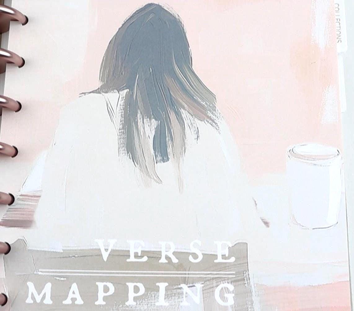 Verse Mapping Beginner Extension Pack, Faith Journal, 22 Printed Pages, Classic Happy Planner, Bible Study, Prayer, Disc, War Binder