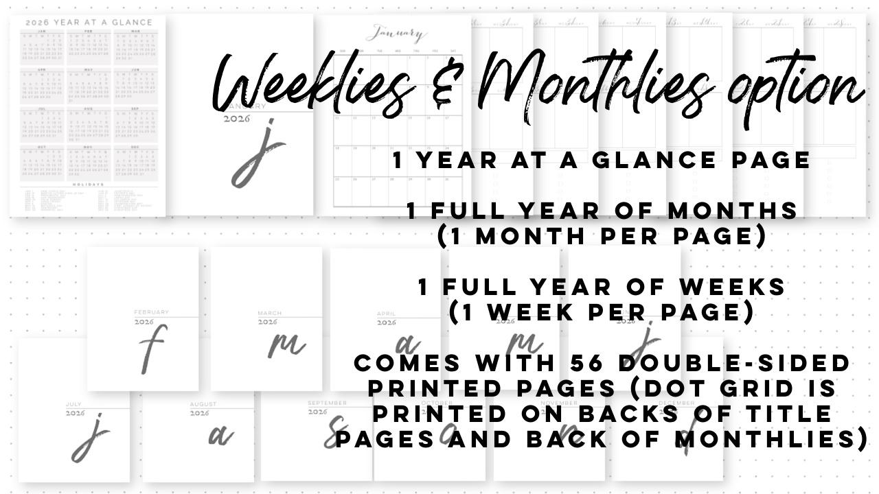 2026 Weekly Calendar, Classic Happy Planner, Faith Planner, Vertical, Monday Start, Checkboxes, 33 Printed Pages, Pre-punched, Disc