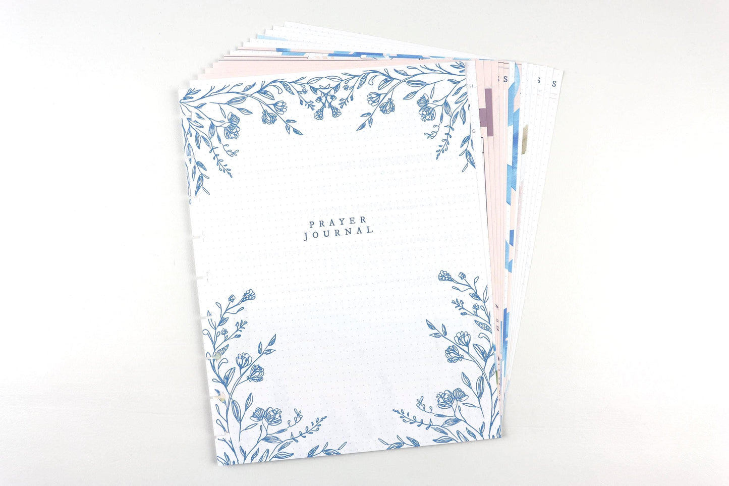 Prayer Journal Extension Pack, 15 Printed Pages, Classic Happy Planner, Prayer Requests, Bible Verses, Faith, Pre-punched, Disc, War Binder