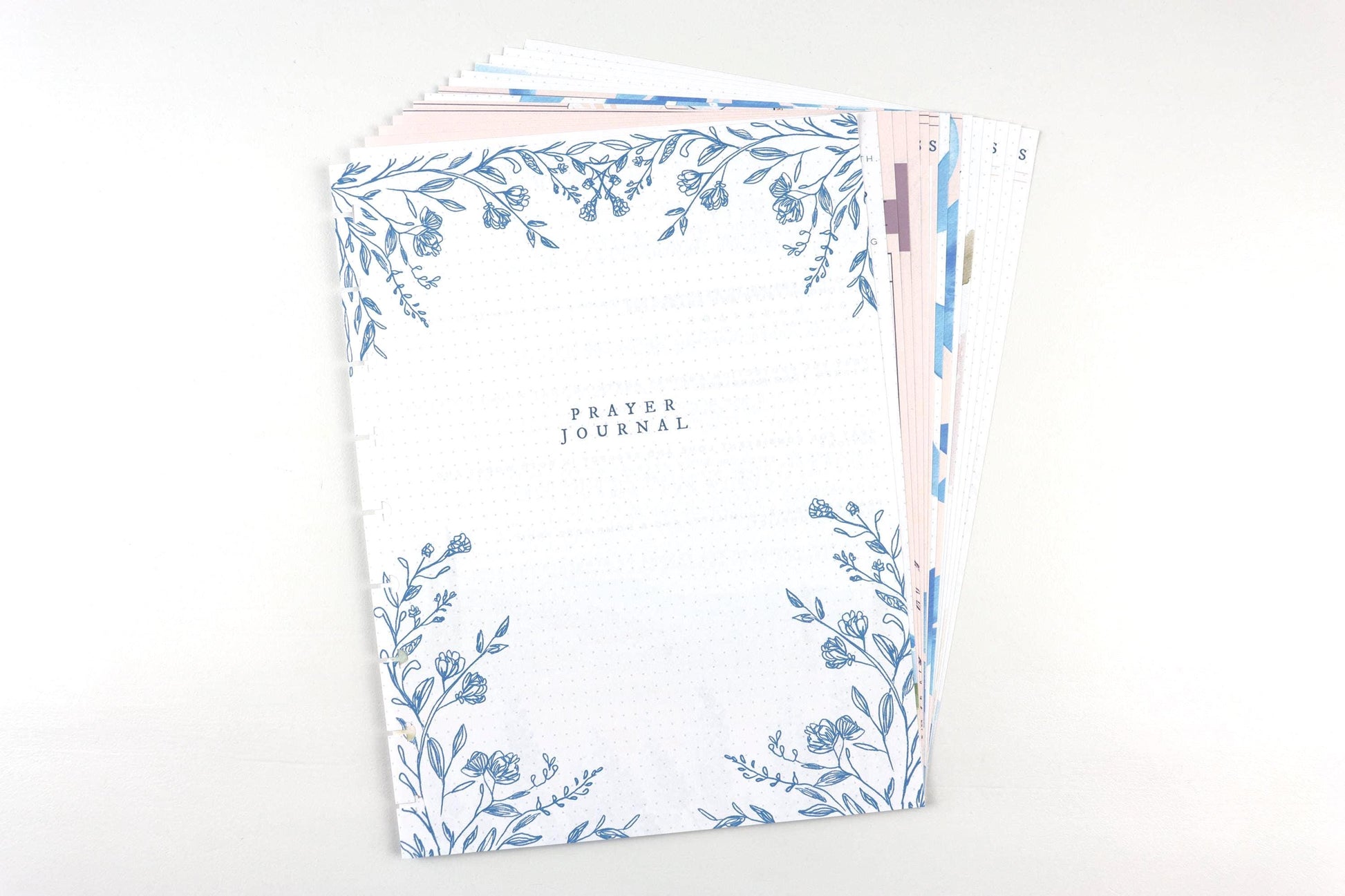 Prayer Journal Extension Pack, 15 Printed Pages, Classic Happy Planner, Prayer Requests, Bible Verses, Faith, Pre-punched, Disc, War Binder