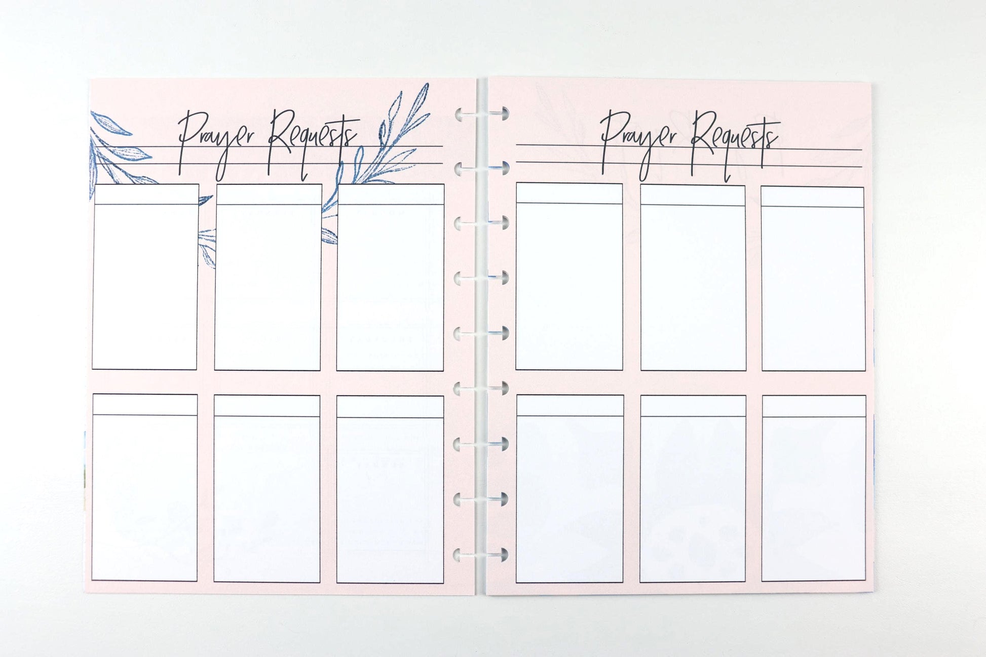 Prayer Journal Extension Pack, 15 Printed Pages, Classic Happy Planner, Prayer Requests, Bible Verses, Faith, Pre-punched, Disc, War Binder