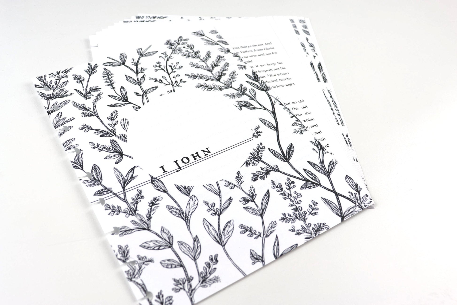 1 John, 2 John, & 3 John Note Taking Extension Pack, KJV, Faith Journal, 9 Printed Pages, Classic Happy Planner, Bible Study, War Binder