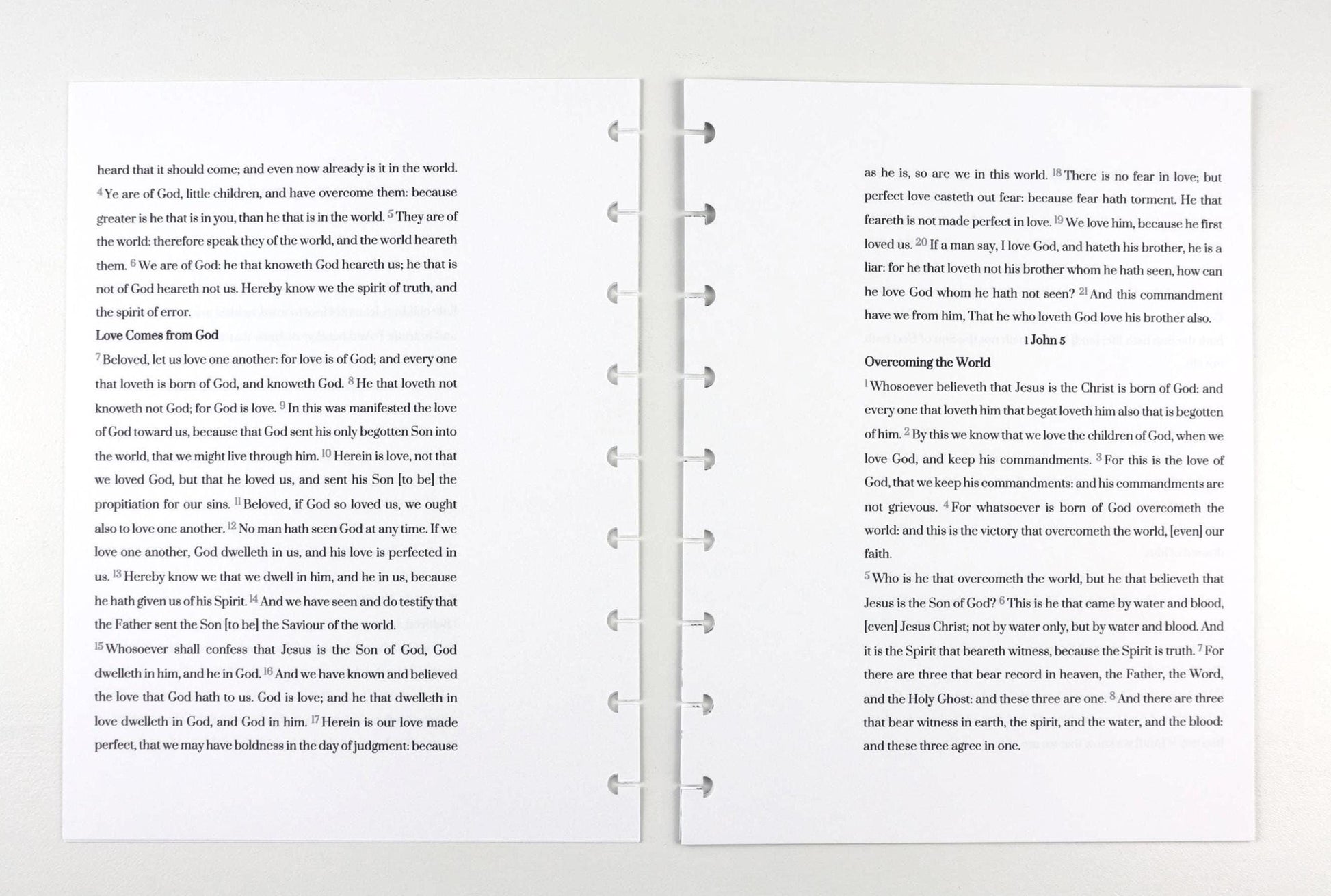 1 John, 2 John, & 3 John Note Taking Extension Pack, KJV, Faith Journal, 9 Printed Pages, Classic Happy Planner, Bible Study, War Binder