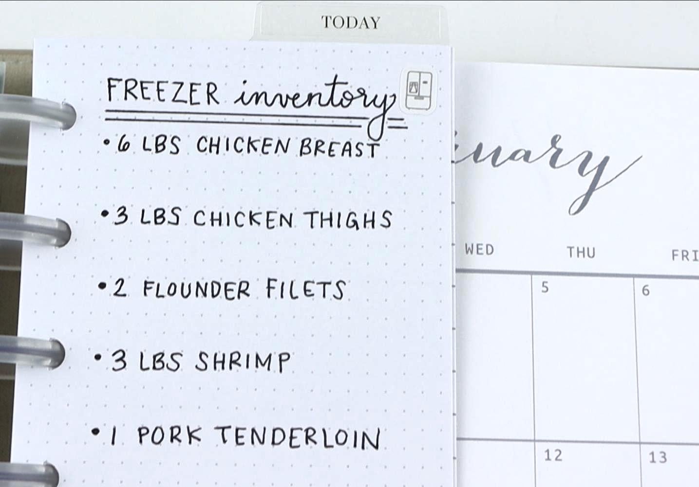 Recipe Journal Extension Pack, 51 Pages + 12 Optional Dividers, 2026 Meal Planner Calendars, Recipe Binder, Cook Book, Classic Happy Planner