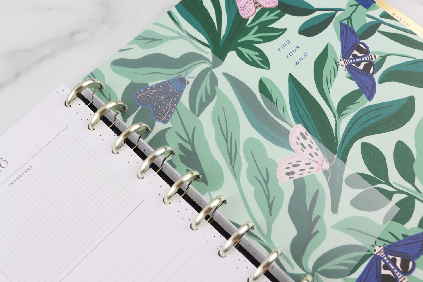 Planner Bookmark, Page Keeper, Blank Tab, Minimalist Discbound, Classic Size, Happy Planner, Disc bound, Frosted Top Tab Divider Labels