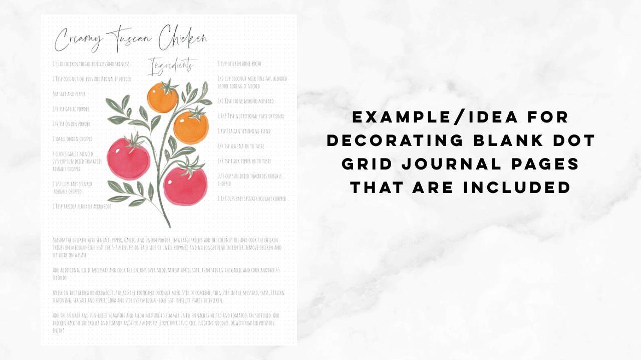 Recipe Journal, 2026 Meal Planner, 70 Pages, Recipe Book, Cook Book Binder, Classic Happy Planner, Mother's Day Gift, Birthday, Wife