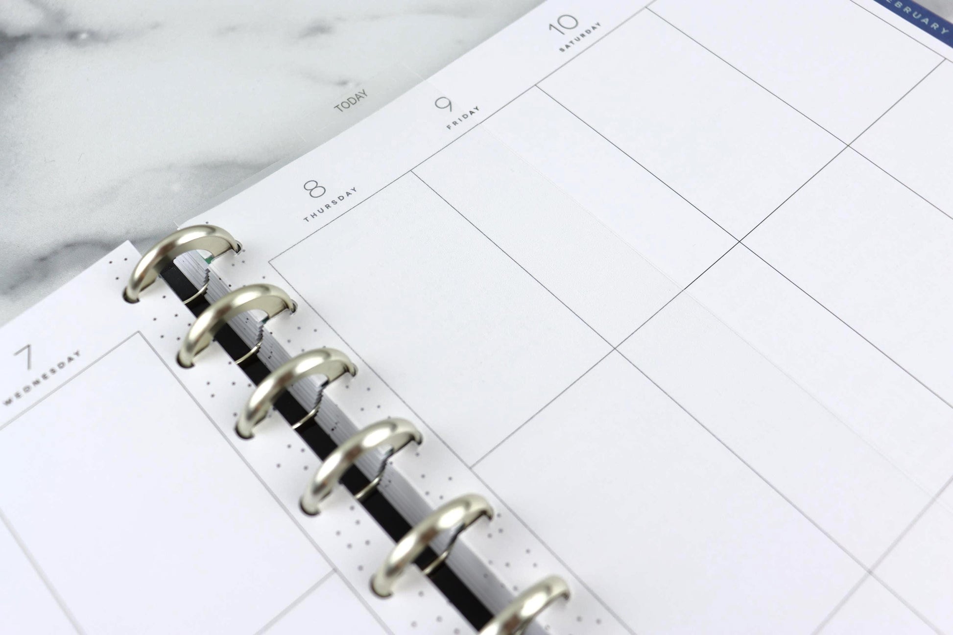 Planner Bookmark, Page Keeper, Blank Tab, Minimalist Discbound, Classic Size, Happy Planner, Disc bound, Frosted Top Tab Divider Labels