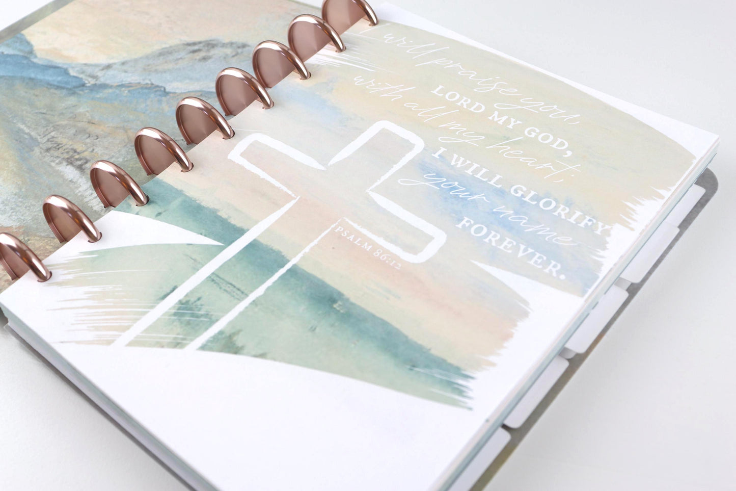 2027 Faith Planner (Matthew Design), Rose Gold, Copper, Gold, or Frosted Discs, Bible Study, Christian Planner, War Binder, Faith Journal