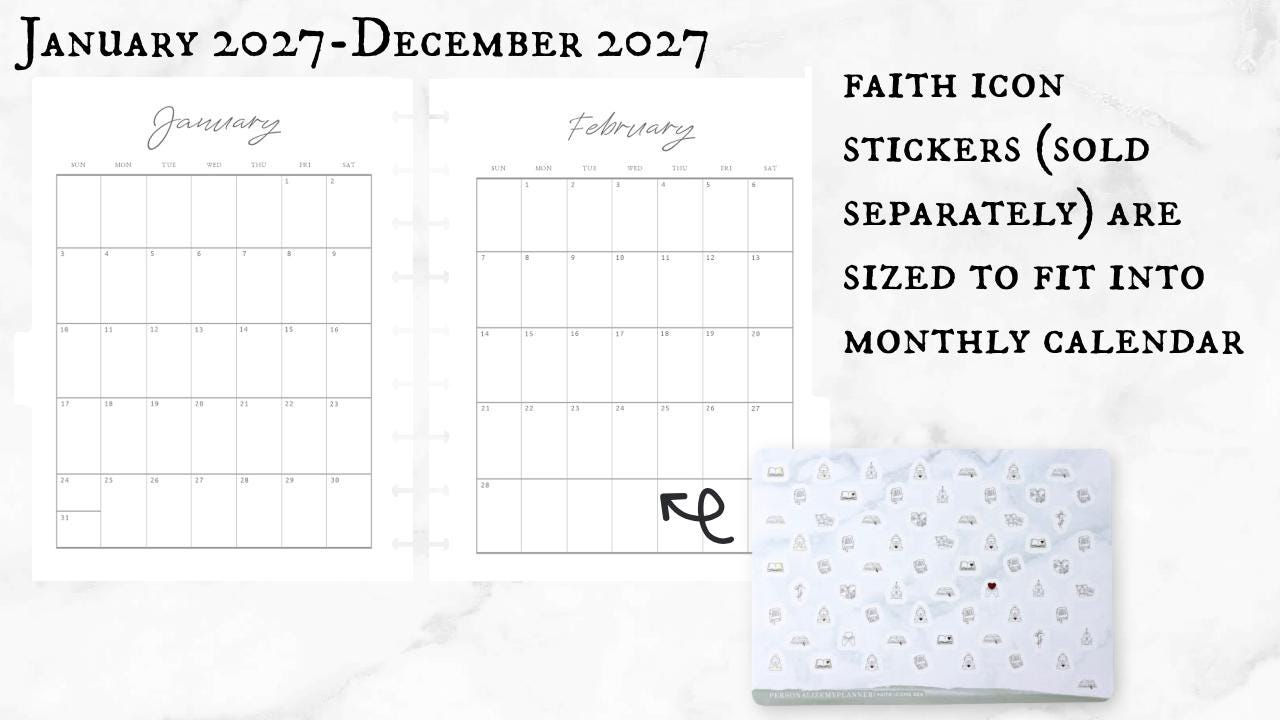 2027 Faith Planner (Matthew Design), Rose Gold, Copper, Gold, or Frosted Discs, Bible Study, Christian Planner, War Binder, Faith Journal