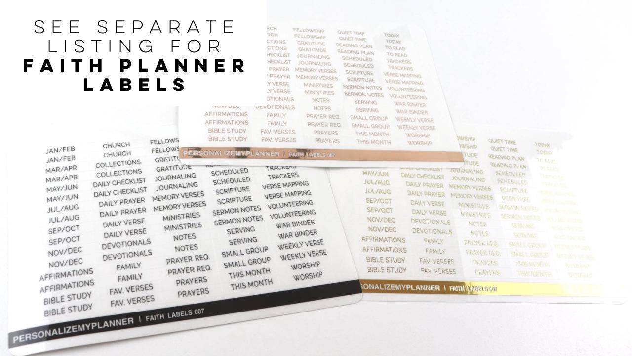 2027 Faith Planner (Matthew Design), Rose Gold, Copper, Gold, or Frosted Discs, Bible Study, Christian Planner, War Binder, Faith Journal