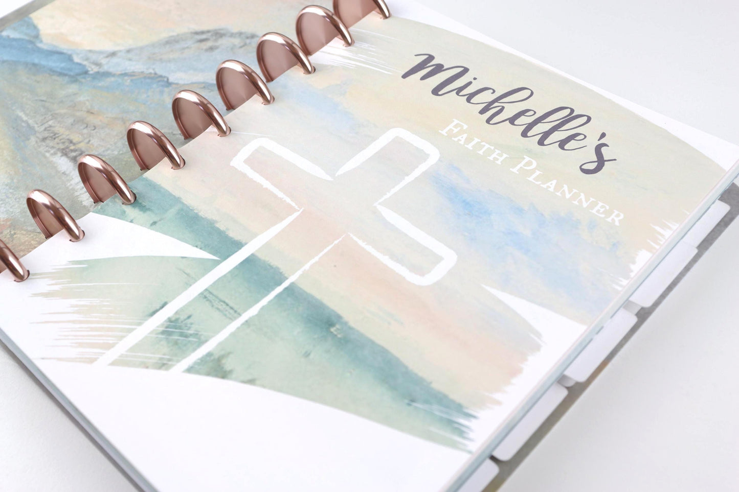 Personalized 2027 Faith Planner (Proverbs Design), Copper, Gold, Frosted, Rose Gold Discs, Bible Study, Christian, War Binder, Faith Journal