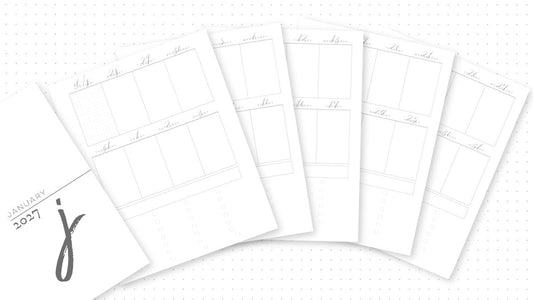 2027 Weekly and Monthly Calendar, Classic Happy Planner, Faith Planner, Vertical, Monday Start, Checkboxes, 35 or 48 Printed Pages, Disc