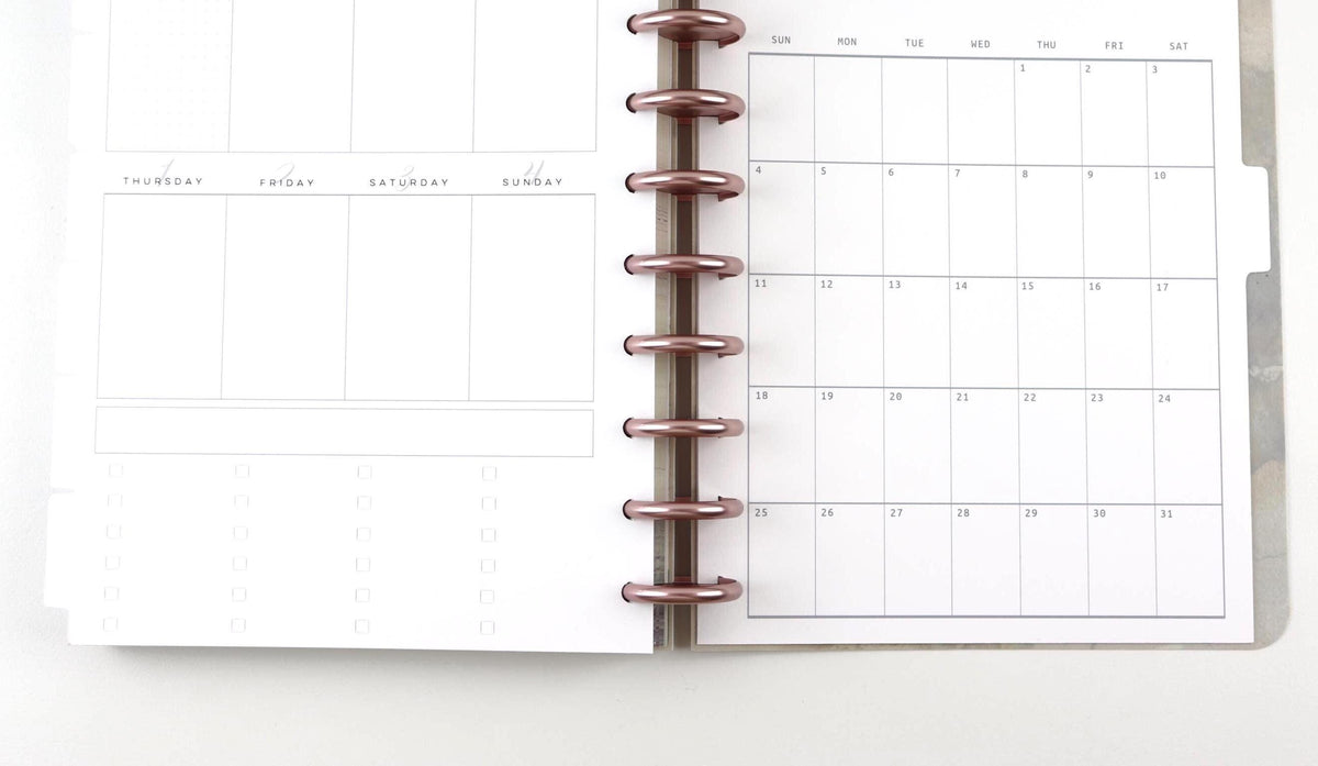 2027 Weekly and Monthly Calendar, Classic Happy Planner, Faith Planner, Vertical, Monday Start, Checkboxes, 35 or 48 Printed Pages, Disc
