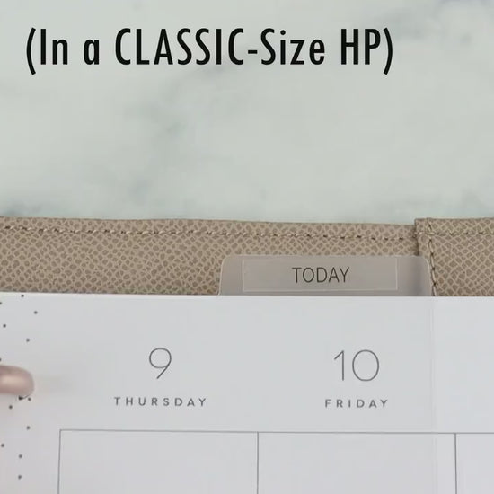 Planner Bookmark, Page Keeper, Blank Tab, Minimalist Discbound, Classic Size, Happy Planner, Disc bound, Frosted Top Tab Divider Labels