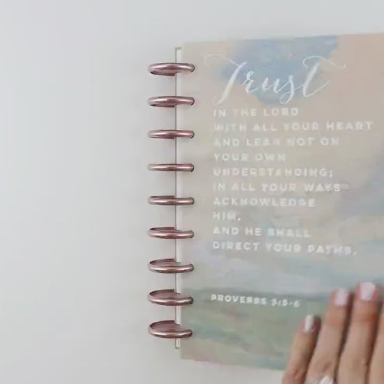 2026 Faith Planner, Rose Gold, Copper, Gold, or Frosted Discs, Deluxe, Bible Study, Christian Planner, War Binder, Faith Journal